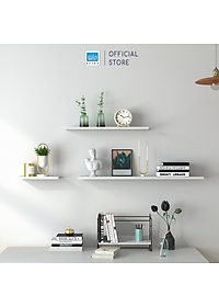 [Mua 3 giảm 15%] Kệ Ngang Rộng 20cm, Dài 40/60/80cm, Thanh Gỗ 17mm Decor Trang Trí Treo Tường KT003