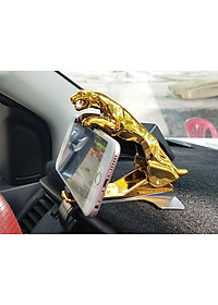 Kẹp Điện Thoại Gắn Trên Taplo  Xe Hơi Hình Con Báo - Hàng chính hãng 