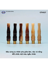 Tẩu bằng sừng sành điệu (OTH027) Thanh lọc, có lõi điều chỉnh hơi - HAHANCO