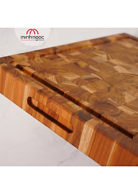 [Chính hãng] Thớt gỗ Teak Chef Studio hình chữ nhật, kích thước 28 x 40 x 3,5 cm - MSP10231. Dùng cắt, thái, khay trưng bày thực phẩm.