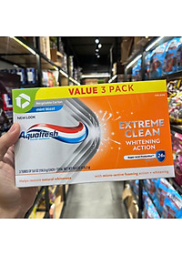 Kem Đánh Răng Aquafresh Extreme Clean Whitening Action - Phục Hồi Độ Trắng Bóng Tự Nhiên