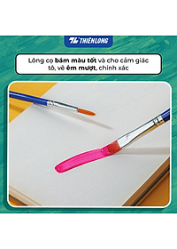 Túi 10 Cọ vẽ Tròn Thiên Long Colokit BRW-C02