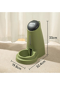 Bát Ăn Và Bình Nước Tự Động An Toàn Và Tiện Lợi Dành Cho Thú Cưng Dung Tích 3,5L