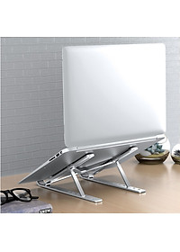 Giá Đỡ Laptop Bằng Hợp Kim Nhôm Chắc Chắn Hỗ Trợ Tản Nhiệt, Có Thể Gấp Gọn, Chỉnh Độ Cao Theo Nhu Cầu Sử Dụng GD02 Hàng Chính Hãng