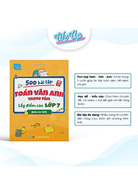 500 bài tập Toán Văn Anh trọng tâm - Lấy điểm cao lớp 7 (Giải chi tiết)