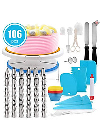 Set 106 Dụng Cụ Trang Trí Bánh Kem Bằng Thép Không Gỉ