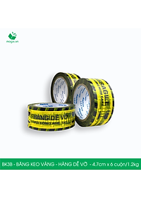 BK3B - 1 Cuộn băng keo HÀNG DỄ VỠ 4.7cm x 6 cuộn/1.2kg - Băng dính niêm phong đóng hàng