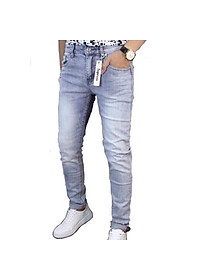Quần Jeans Nam Xanh Bạc Skinny Ôm Body Chất Co Giãn SZone SQ605