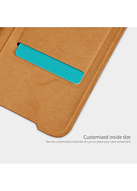Bao da Leather cho Samsung Galaxy S20 Plus hiệu Nillkin Qin HPK-01 (Chất liệu da cao cấp, có ngăn đựng thẻ, mặt da siêu mềm mịn) - Hàng chính hãng
