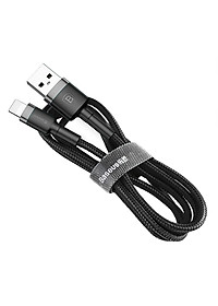 Cáp sạc nhanh 2.4A Baseus Cafule dây bện chống gập đồng bộ data nhanh chóng dành cho iPhone dài 100CM ( nhiều màu ) - Hàng chính hãng
