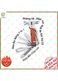 (An Tâm) Búa Cứu Hộ Đa Năng 7 Trong 1 KhoNCC Hàng Chính Hãng - Với Nhiều Tiện Ích Khác - Có Đầu Nhọn Đập Kính Xe Hơi Khi Thủy Kích, Cháy Nổ - KDHS-BUADN-580