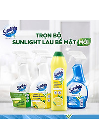 Combo 2 Nước Lau Kính Sunlight Siêu Nhanh Phiên bản nâng cấp từ Cif Sạch Không Tỳ Vết Chai 520ml