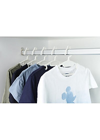 Set 10 cái Móc áo đầm vuông Hara 180 Bằng Nhựa Cao Cấp Inochi Nhật Bản (407 x 80 x 220 mm) - Giao Màu Ngẫu Nhiên