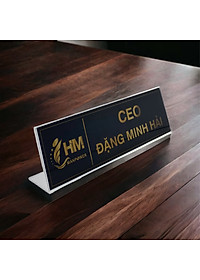 Biển chức danh, Bảng tên để bàn, Kệ mica chức vụ 1 mặt Enter A01 180x65mm (20)