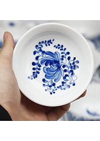 Bộ đồ ăn hoa mặt trời Bát Tràng men khử - Khử sạch chì và kim loại nặng