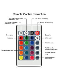 Đèn ngủ mặt trăng moon light 3d 16 màu điều khiển từ xa