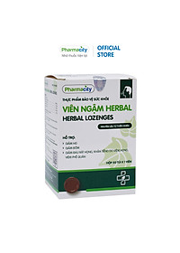 Viên ngậm thảo dược Pharmacity Herbal Lozenges NEW hỗ trợ giảm ho, đau rát họng (Hộp 50 viên)