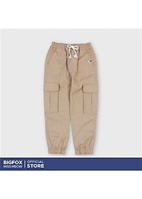 Quần dài kaki bé trai Bigfox Miss Meow size đại, jogger túi hộp, đi học cỡ 5,9,11 tuổi 30kg 40kg