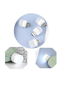 Đèn ngủ mini hình tròn bóng LED - Cổng USB - HT