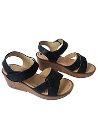 Giày Sandal Xuồng Nữ Da Bò Thật BIGGBEN Cao 5cm SDX38
