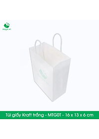 MTG0 MTG0T - 16x13x6 cm - Combo 25 túi giấy Kraft Nhật cao cấp
