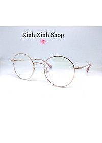 Kính Mắt tròn cao cấp cho Nam và nữ tròng chống ánh sáng xanh uv G72325 (Nhiều màu)