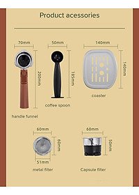 Máy pha cà phê espresso Konka KCF-CS3 20bar tích hợp đánh bọt sữa, pha cà phê viên nén 2 trong 1 tiện lợi, tặng kèm temper - Hàng nhập khẩu