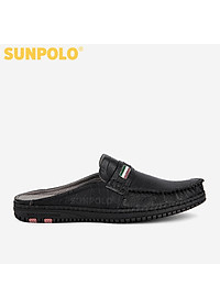 Dép Sapo Dép Bít Mũi Nam Da Bò SUNPOLO SPO275 (Đen, Nâu)