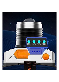 Đèn Pin Đội Đầu 1 Bóng Lớn Chống Nước 3 Chế Độ Siêu Sáng Ánh Sáng Mạnh