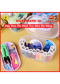 Hộp Kim Chỉ May Vá Quần Áo Xách Tay Mini Đa Năng - Hàng Chính Hãng