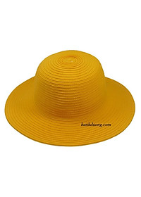 Nón bo nữ rộng vành 8cm có gắn nơ hoa dơn giản, vòng đầu 57cm, may kiểu xoắn độc đáo, thời trang - Hạnh Dương