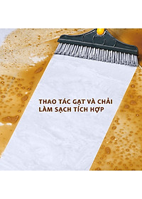 Cây chà sàn nhà tắm, chổi cọ sàn và gạt nước 2 trong 1, cọ sạch khe hẹp và góc tường – dododios Easy ES04