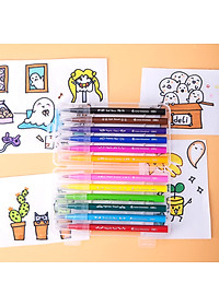 Bút màu nước ( Hộp nhựa ) Deli - 12 màu/24 màu - 1 hộp - EC10304/EC10324