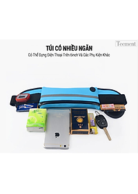 Túi Đeo Bụng Chạy Bộ Chống Nước Teement TM01, Đai Đeo Điện Thoại Chạy Bộ, Túi Đeo Hông Chạy Bộ Phản Quang -hàng Chính Hãng