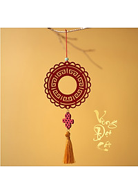 Combo 6D - Bộ 6 dây treo trang trí Tết Khai Lộc Hoàng Kim màu đỏ, trang trí mai, đào