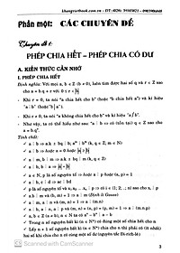 Chuyên đề bồi dưỡng học sinh khá, giỏi Toán THCS Phần Số Học  