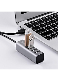 Bộ Hub Chia Cổng USB Hoco HB1 - Chia 1 Thành 4 Cổng USB Cho Macbook, Dell, Máy Tính Window, Linux,... Hàng Chính Hãng