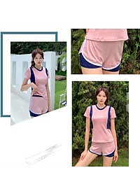 Bộ đồ bơi bikini nữ hai mảnh kín đáo đi tắm biển giấu bụng - B.40