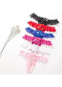 Combo 2 Quần Lót Lọt Khe Phối Ren Hở Đáy Đính Hạt Ngọc Trai Gợi Cảm Cho Nữ (màu ngẫu nhiên) LYEQ059