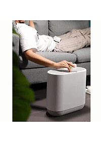 Thùng Rác Thông Minh Nhấn Nắp 10Lít 3 Ngăn Chống Đổ Kín Mùi Cao Cấp - Phóng Cách Hiện Đại - Chất Liệu ABS Cao Cấp Chính Hãng MINIIN