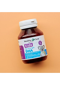 DHA cho bé từ 4 tháng - 12 tuổi Healthy Care Kids High Strength  - Úc, Giúp trẻ phát triển trí tuệ, thông minh, mắt sáng khỏe - QuaTangMe Extaste
