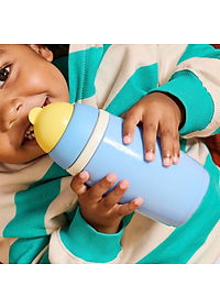 Bình uống nước giữ nhiệt có ống hút chống tràn, chống sặc Tommee Tippee ACTIVE STRAW, 266ml, cho bé từ 12 tháng – Xanh