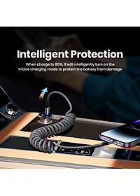 Dây cáp sạc lò xo sạc nhanh PD 20W USB C to Light chuẩn Type C PD 3.0 hiệu Rock Spring PD Cable cho iPhone / cho iPad / cho Airpods có khả năng truyền tải dữ liệu tốc độ cao 480Mbps, trang bị chip điều chỉnh dòng điện thông minh - hàng nhập khẩu