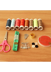 Hộp Kim Chỉ May Vá Quần Áo Xách Tay Mini 55 Món Du Lịch Tiện Lợi Giao Màu Ngẫu Nhiên - Hàng Loại 1 - Chính Hãng MINIIN
