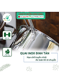 Combo bộ nồi inox quánh xửng chảo chống dính cao cấp FIVESTAR 7 món nắp kính 3 đáy dùng được bếp từ , hồng ngoại , gas
