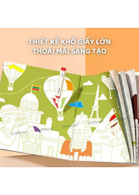 Đồ chơi thủ công 80 bức tranh tô màu cho bé Mideer Drawing Coloring, đồ chơi sáng tạo cho bé 2,3,4,5,6 tuổi