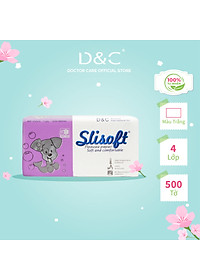 Giấy ăn Slisoft Trắng tự nhiên đa năng,khăn giấy rút thân thiện môi trường không chất tẩy trắng an toàn cho cả gia đình