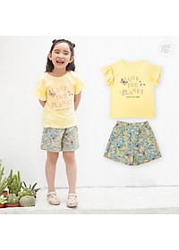 Đồ bộ bé gái size đại Bigfox Miss Meow mặc nhà mùa hè kiểu dáng Hàn Quốc vải cotton mềm mại in hình bướm dễ thương cỡ 3-11 tuổi 30kg 40kg