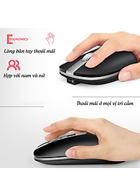 Chuột không dây HXSJ M30 sạc điện wireless 2.4Ghz DPI 1600 - Hàng chính hãng