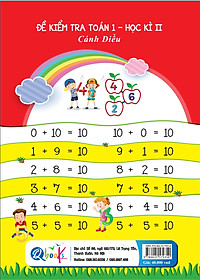 Sách - Đề Kiểm Tra Toán Lớp 1 - Cánh Diều - Học Kì 2